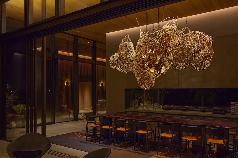 caymus suisun winery suisun valley california art light installation