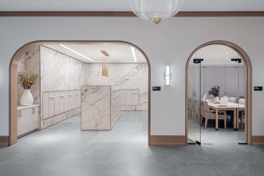 inspir embassy row washington dc senior living housing assisted living facility adaptive reuse mailroom