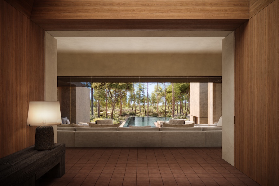 JNcQUOI Club Comporta portugal Alentejo coastline concrete buildings natural materials indoor outdoor seating lounge pool wood