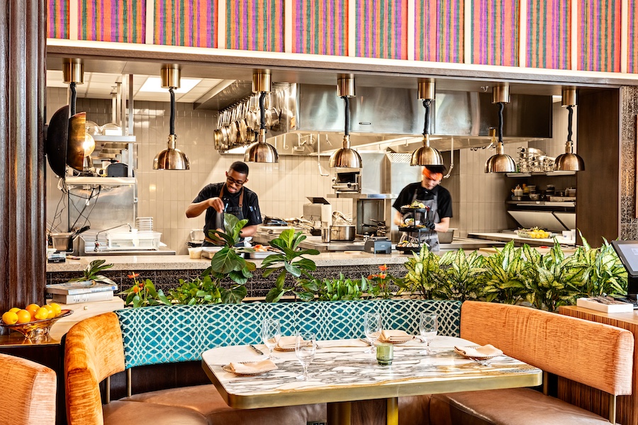 Marcus DC Restaurant Washington Marcus Samuelsson union market african diaspora striped open kitchen