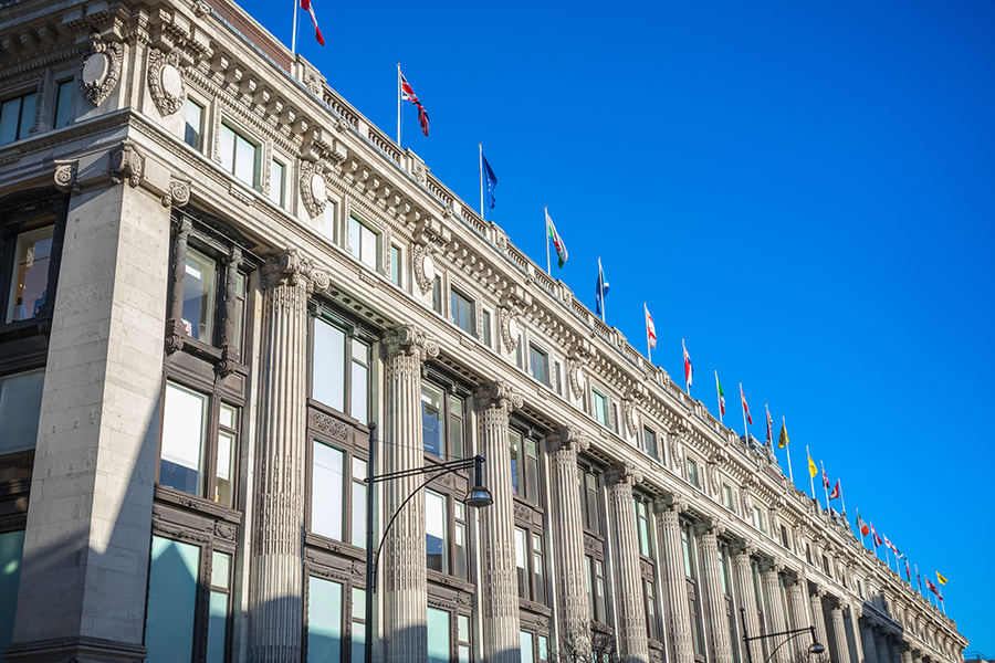 Selfridges department store london flagship oxford street
