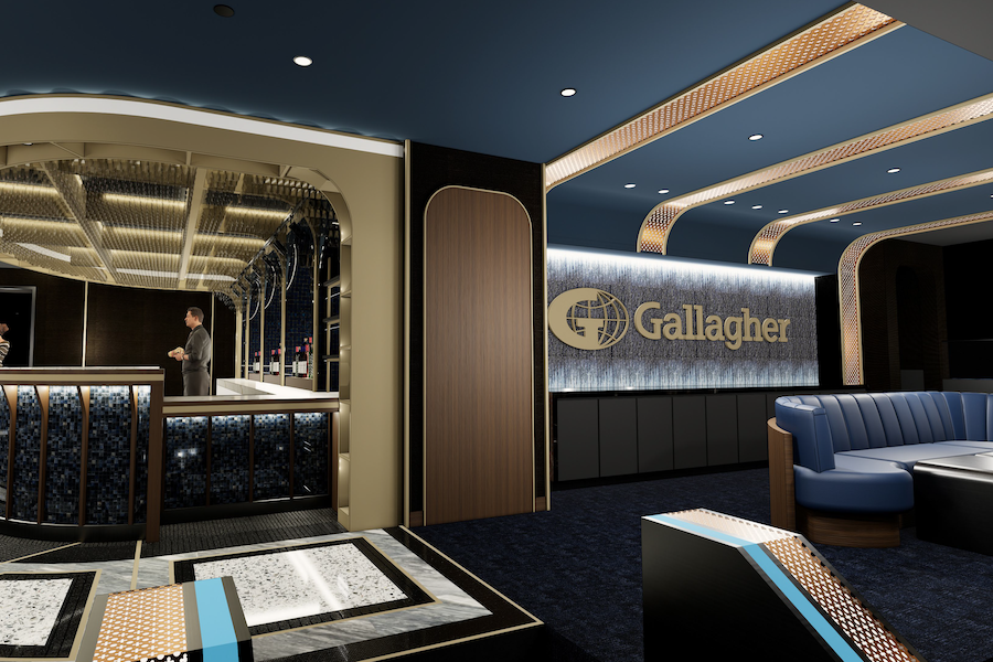 barclays center brooklyn new york Gallagher Terrace members lounge bar